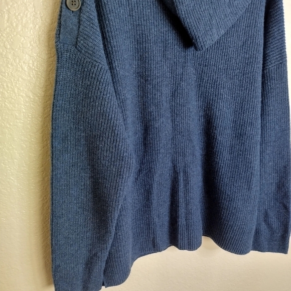 Madewell Button-Shoulder Turtleneck Sweater sz Xl - Picture 6 of 8